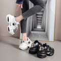 Women's Fashion Wedge Sneakers - Thick Bottom Vulcanized Shoes - Loafer Lane