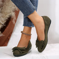 Fashion Bowknot Flats - Cozy Casual Round Toe Loafers for Women - Loafer Lane