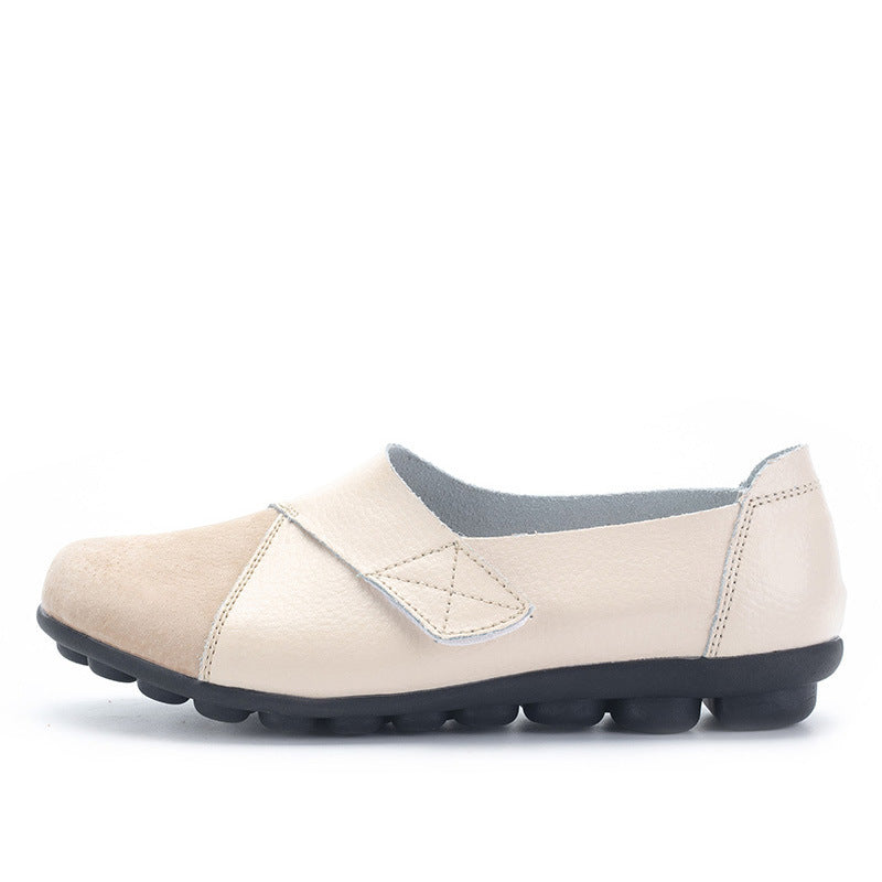 Women’s Patchwork Loafers - Soft Sole Flat Shoes - Loafer Lane