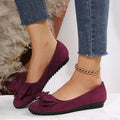 Fashion Bowknot Flats - Cozy Casual Round Toe Loafers for Women - Loafer Lane