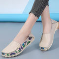 Women's Flower Loafers - Stylish Flat Shoes with Sewing Thread - Loafer Lane