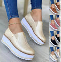 Zipper Flat Shoes - Slip-On Platform Loafers for Women - Loafer Lane