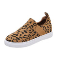 Women’s Leopard Loafers - Casual Elastic Band Flat Shoes - Loafer Lane