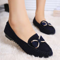 Fashion Bowknot Flats - Cozy Solid Loafers for Women - Loafer Lane