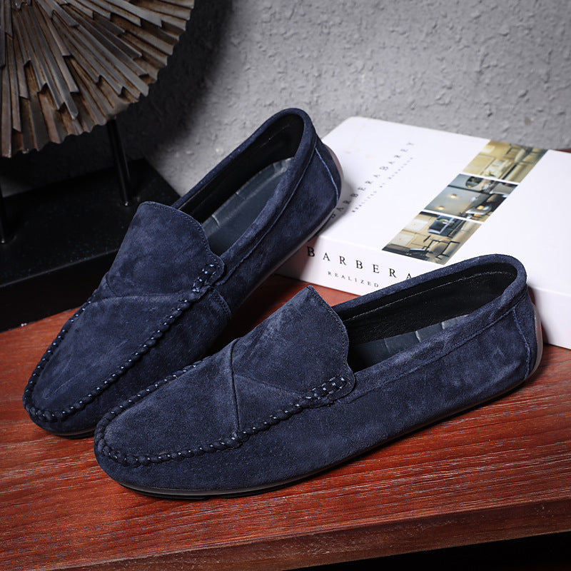 Large Size Slip-On Loafers - Men's Casual Leather Flats - Loafer Lane