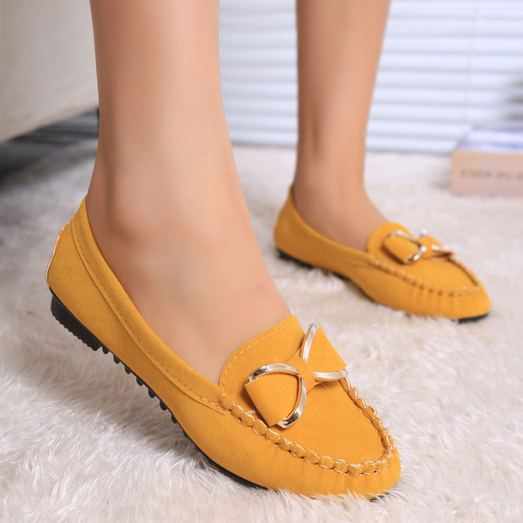 Fashion Bowknot Flats - Cozy Solid Loafers for Women - Loafer Lane