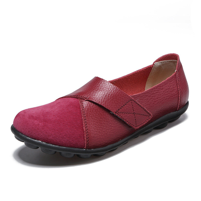 Women’s Patchwork Loafers - Soft Sole Flat Shoes - Loafer Lane