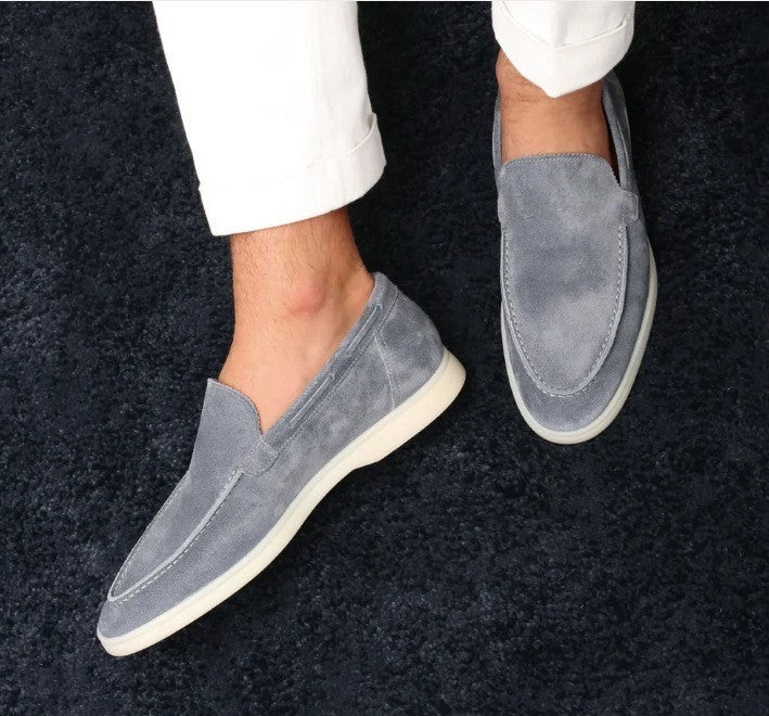 Men’s Matte Suede Slip-On Loafers - Stylish & Comfortable - Loafer Lane