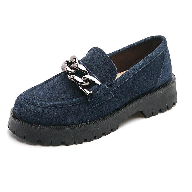 Women's Leather Slip-On Platform Loafers - Stylish and Comfortable - Loafer Lane